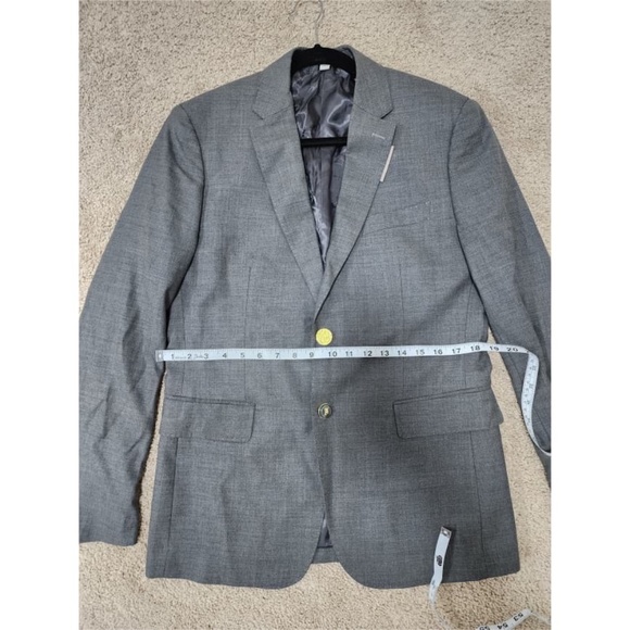 Authentic New BURBERRY Men's Gray TB Metal RUNWAY Slim Wool Blazer Jacket - Picture 4 of 13